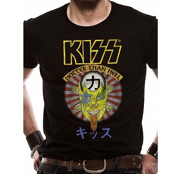 Kiss Print-Shirt KISS T-Shirt Hotter than Hell S M L XL schwarz günstig online kaufen