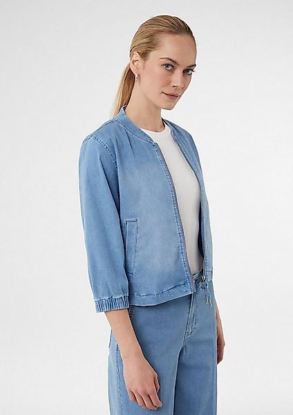 comma Funktionsjacke Indoor-Jacke Leichter Jeans-Blouson mit 3/4-Ärmeln günstig online kaufen