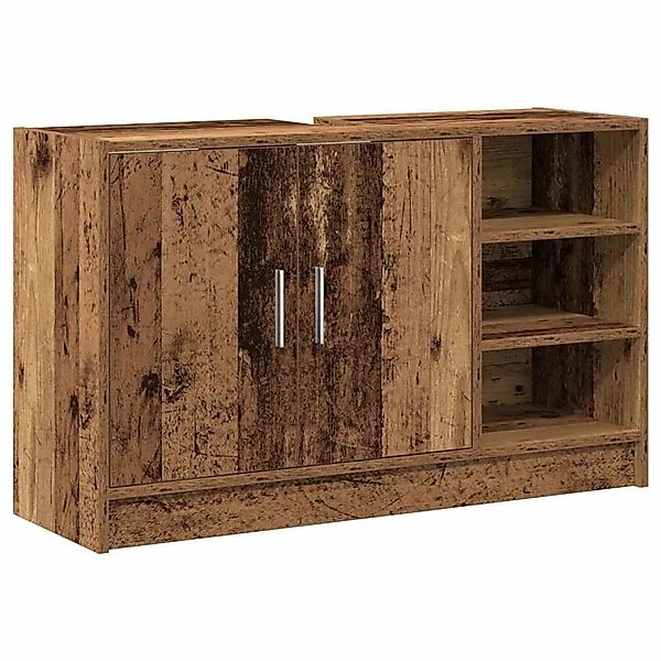 vidaXL Badezimmerschrank mit Tür Altholz 90 x 29 x 55 cm Holzwerkstoff 8692 günstig online kaufen