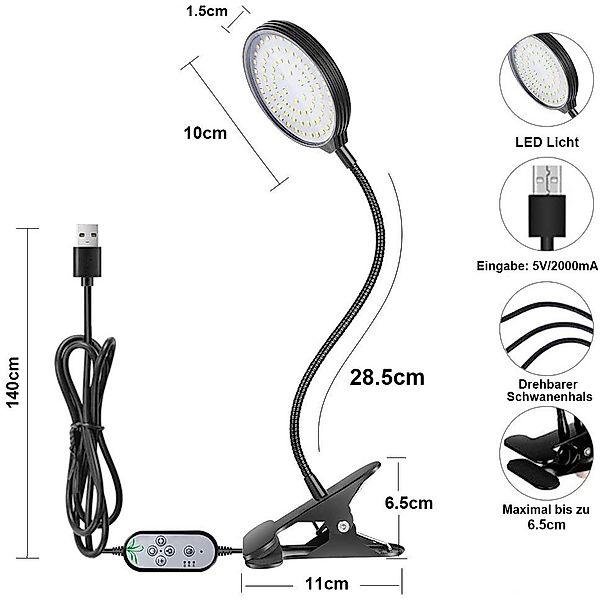 MUPOO Pflanzenlampe Pflanzenlampe USB-Modell Led pflanzenlicht günstig online kaufen
