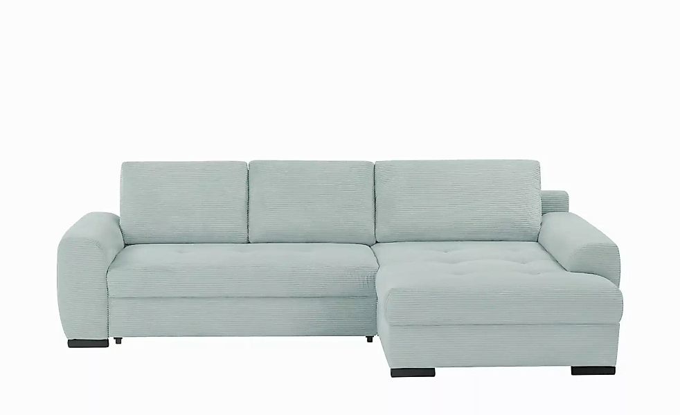 bobb Ecksofa in kuscheligem Cordstoff Soumia ¦ blau ¦ Maße (cm): B: 283 H: günstig online kaufen