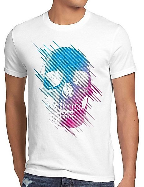 style3 T-Shirt Neon Skull totenkopf schädel rocker hipster tattoo festival günstig online kaufen
