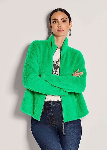 MADELEINE Outdoorjacke Trendige Kurzjacke mit Stehkragen Kuscheliger Webpel günstig online kaufen