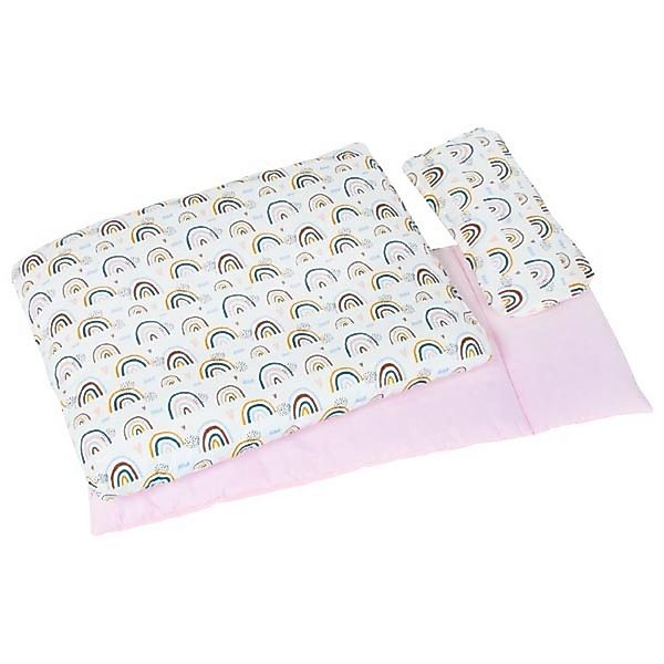 goki Puppen Bettwäsche Puppenbettzeug Regenbogen, (Set, günstig online kaufen