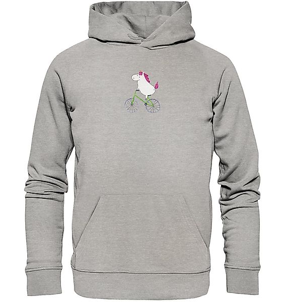 Mr. & Mrs. Panda Hoodie Einhorn Radfahrer Größe L - Heather Grey - Geschenk günstig online kaufen