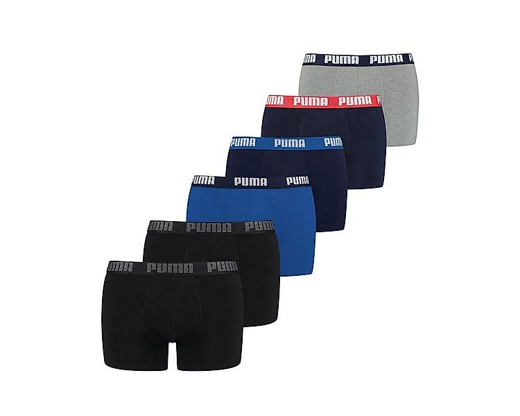 PUMA Boxershorts PUMA Herren Basic Boxershorts 6P (6-St., 6er Pack) günstig online kaufen
