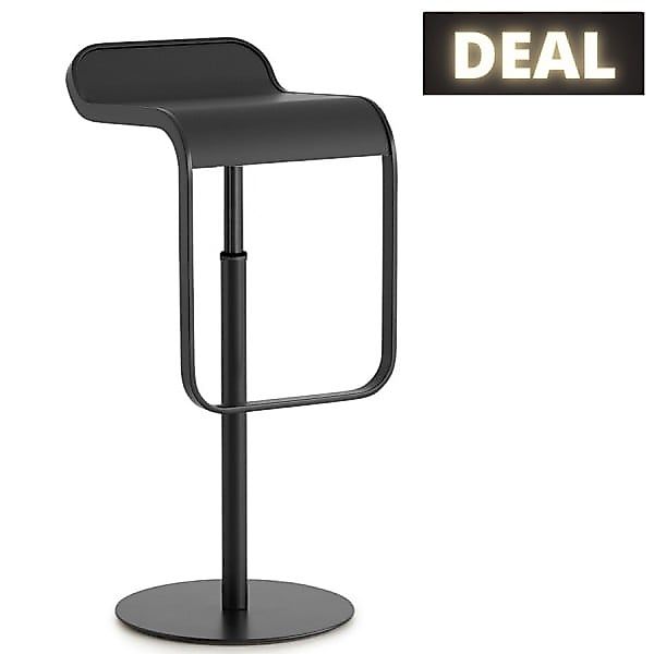 lapalma LEM S80 Barhocker | Sitz Laminat Fenix schwarz | Gestell schwarz | günstig online kaufen