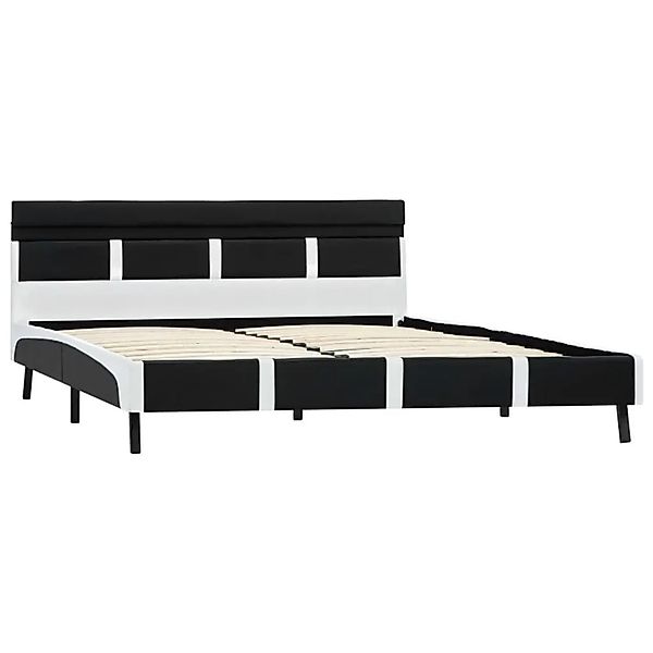 vidaXL Bett mit LED-Beleuchtung ohne Matratze Schwarz 120x200 cm 280303 günstig online kaufen