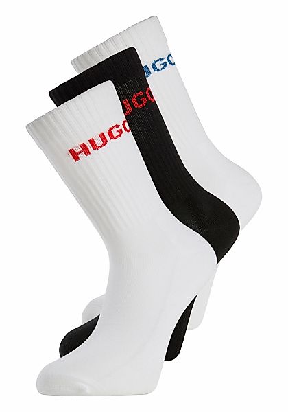 HUGO Underwear Socken "6P QS RIB LOGO CC" Packung, 6er Pack, 6 Paar tlg. mi günstig online kaufen
