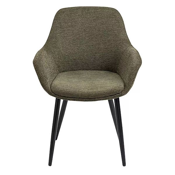 Esstisch Stühle in Graugrün und Schwarz Stoffbezug (2er Set) günstig online kaufen