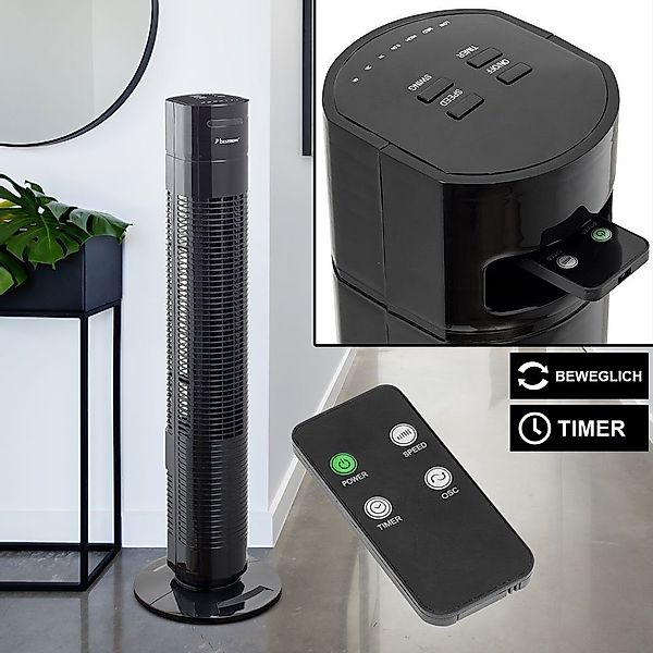 bestron Deckenventilator, Turm Stand Ventilator Fernbedienung günstig online kaufen