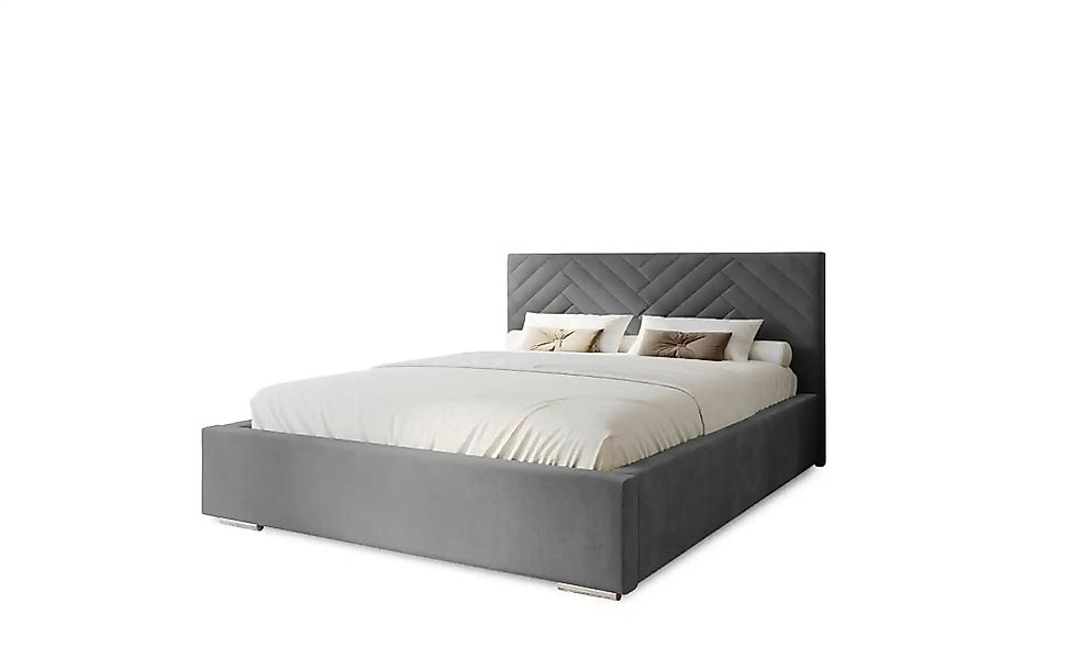 Polsterbett mit Stauraum Aberfeldy ¦ grau ¦ Maße (cm): B: 155 H: 100 Betten günstig online kaufen