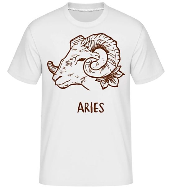 Scribble Style Zodiac Sign Aries · Shirtinator Männer T-Shirt günstig online kaufen