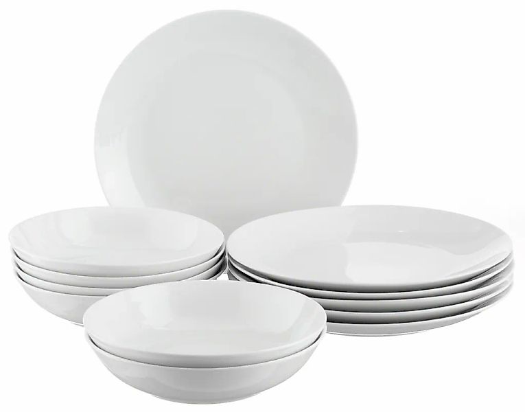 my home Tafelservice "Angi" Geschirr-Set, harmonische, trendige Coupeform günstig online kaufen