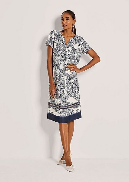 MADELEINE Midikleid Viskosekleid mit Paisley-Print Druckkleid mit Rundhals günstig online kaufen