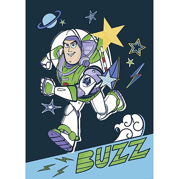 Komar Wandbild Disney and Pixar Toy Story Buzz 50 cm x 70 cm Bunt günstig online kaufen