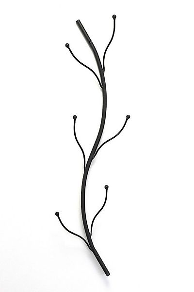 DanDiBo Wandgarderobe Metall Schwarz 93861 Flora Garderobe Wand Garderobenh günstig online kaufen