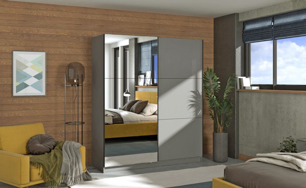 INOSIGN Schwebetürenschrank Sierra Kleiderschrank mit Spiegel günstig online kaufen