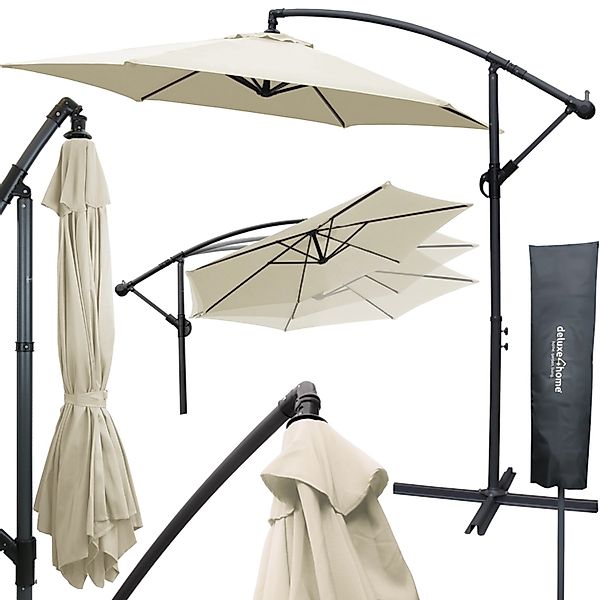 deluxe4home Sonnenschirm Ampelschirm Ø270 cm mit günstig online kaufen