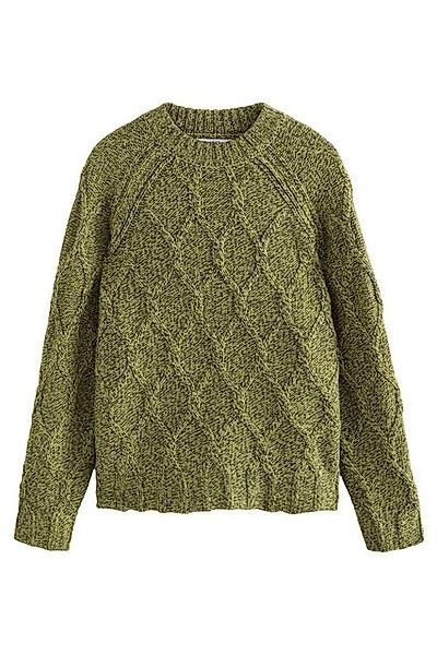 Next Rundhalspullover Gestrickter Pullover mit Zopfmuster günstig online kaufen