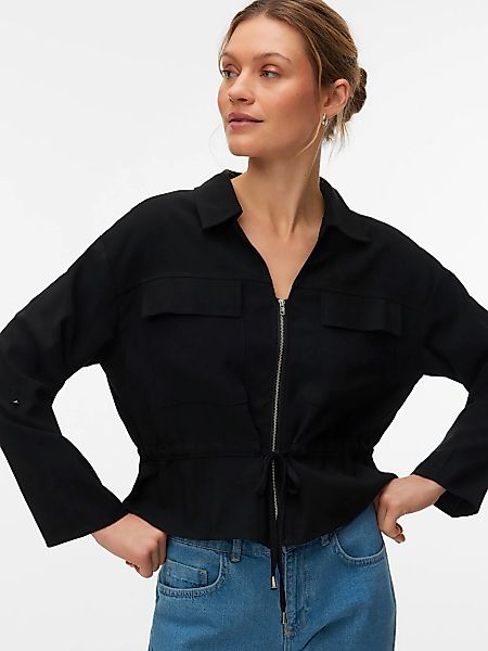 Vero Moda Langarmbluse "VMKATIE LS SHIRT WVN NOOS" Materialmix günstig online kaufen