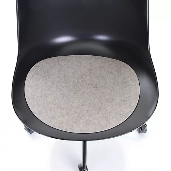 Hey-Sign - Flow Chair Sitzauflage antirutsch - grau hellmeliert/Filz in 5mm günstig online kaufen