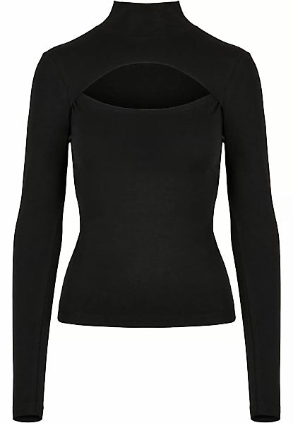 URBAN CLASSICS Langarmshirt "Urban Classics Damen Ladies Cut-Out Turtleneck günstig online kaufen