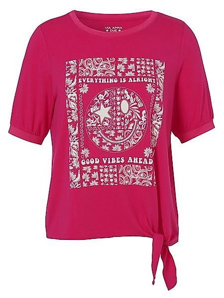 VIA APPIA DUE Rundhalsshirt mit Statement Print günstig online kaufen