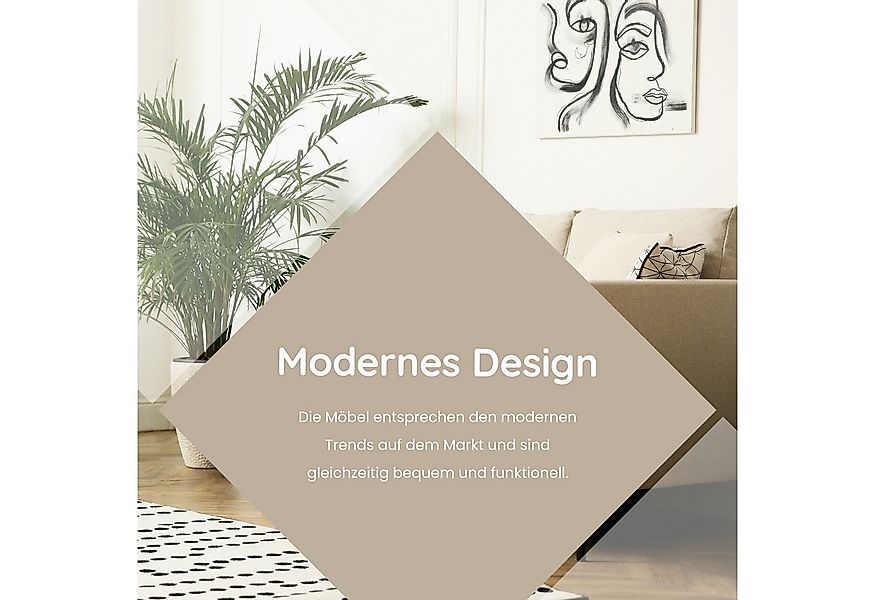 Design Möbel Couchtisch Moderner Runder Couchtisch - Tischplatte, 67 cm Met günstig online kaufen