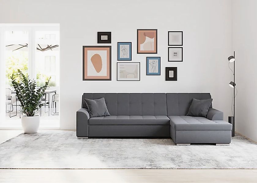 DOMO collection Ecksofa »Treviso viele Bezüge, auch in Cord, L-Form, B/T/H: günstig online kaufen