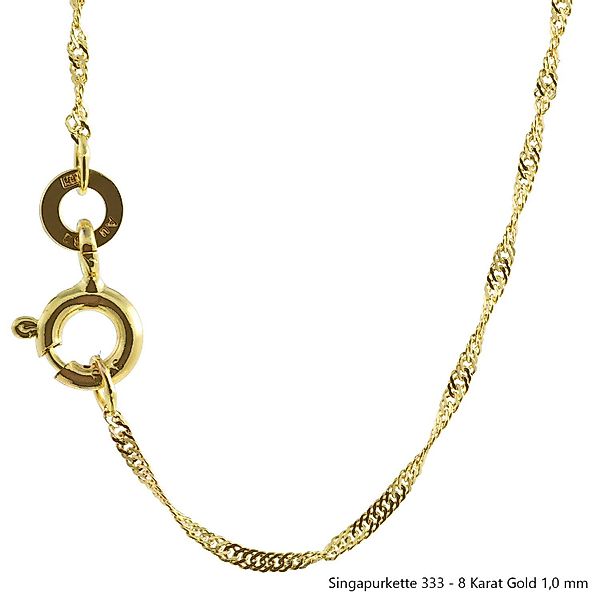 HOPLO Goldkette Goldkette Singapurkette Länge 42cm günstig online kaufen