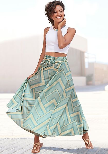 LASCANA Hosenrock aus glatter Ware, Culotte, günstig online kaufen