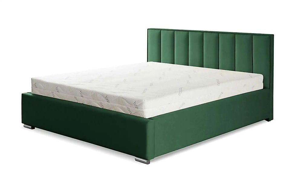 Polsterbett mit Bettkasten Hugo ¦ grün ¦ Maße (cm): B: 180 H: 110 Betten > günstig online kaufen