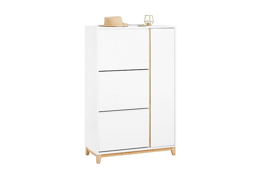 SoBuy Schuhkipper FSR189, Schuhschrank mit 3 Klappen Schuhkommode Schuhrega günstig online kaufen