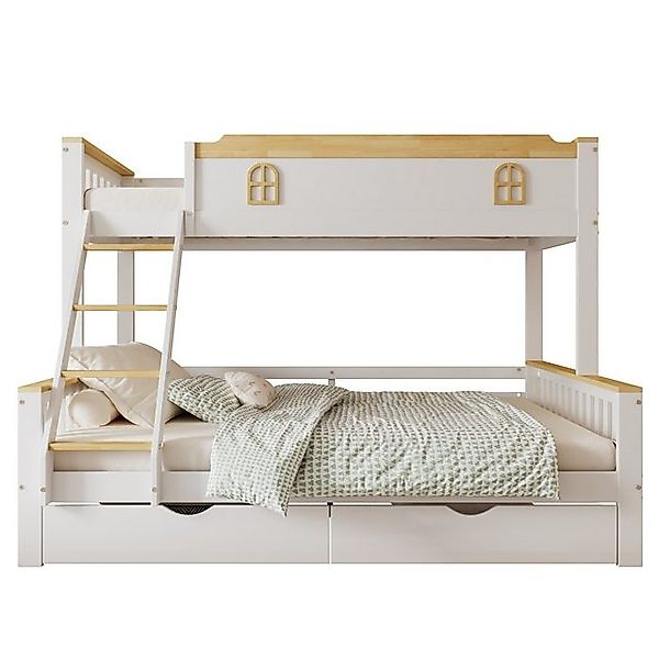 HAUSS SPOLE Etagenbett 90/140x200cm mit Fallschutzgitter, Schrägleiter und günstig online kaufen