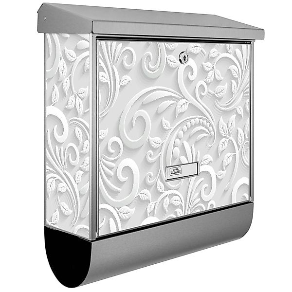 Banjado Briefkasten Edelstahl 38x39x12cm Mit Zeitungsfach Inkl. Montagemate günstig online kaufen