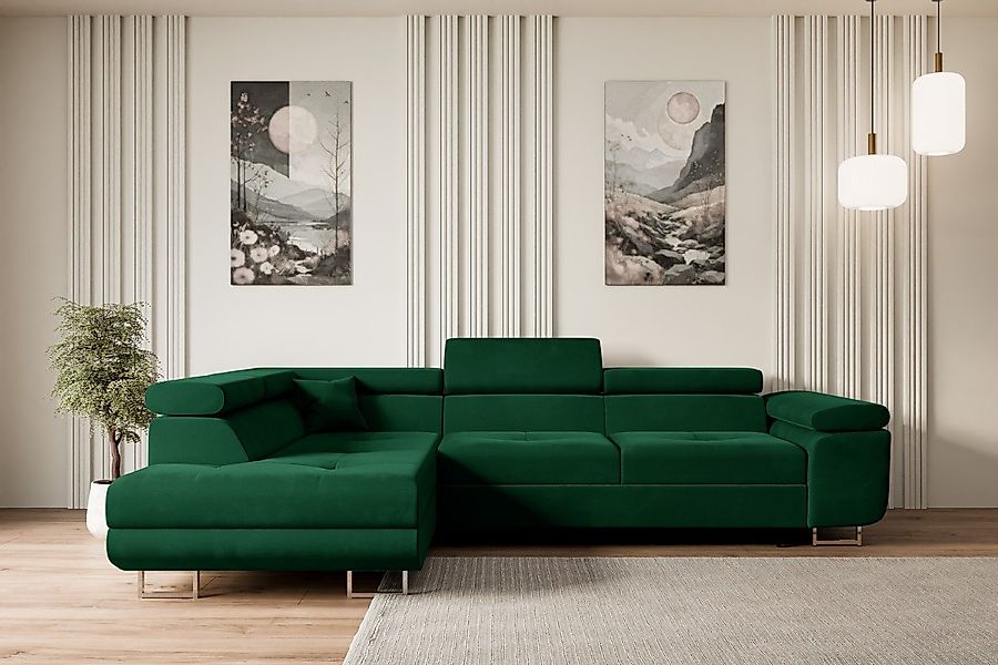 ALTDECOR Ecksofa GUSA-L, Couch mit Schlaffunktion, Wohnzimmer - Wohnlandsch günstig online kaufen