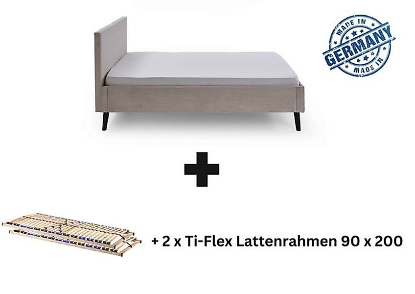 Aileenstore Polsterbett Viola, Doppelbett 180x200 cm mit Lattenrahmen,Ehebe günstig online kaufen
