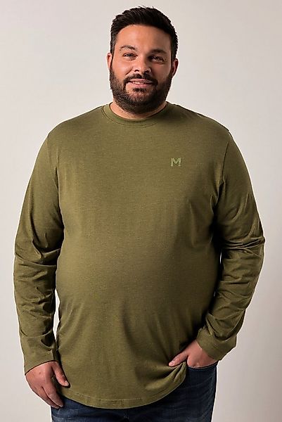 Men Plus T-Shirt Men+ Langarmshirt Basic Rundhals bis 8 XL günstig online kaufen