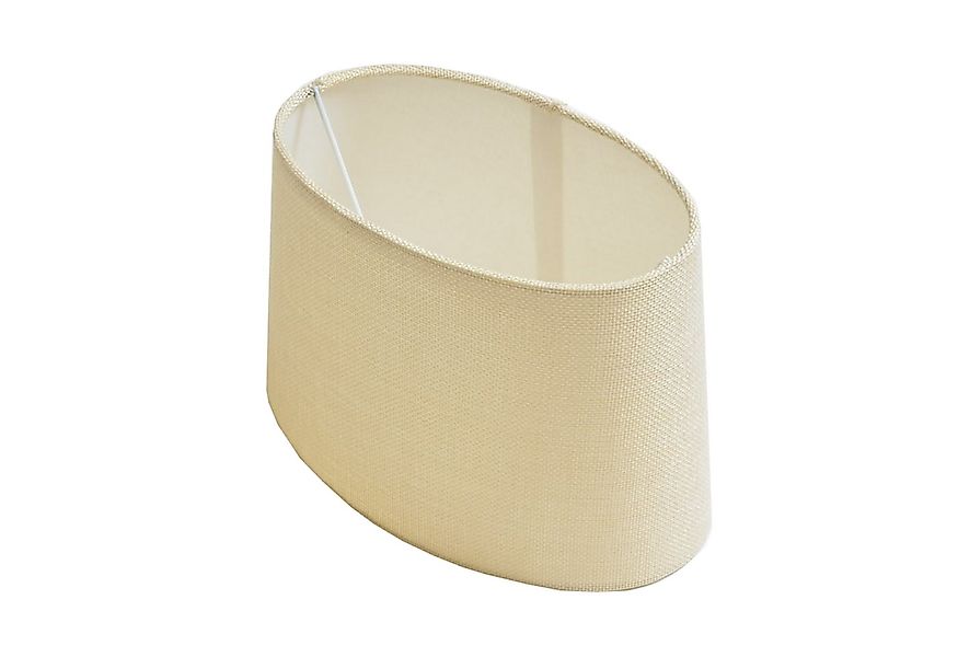 B&S Lampenschirm Lampenschirm oval aus Stoff H 15.5 cm für Tisch - Stehlamp günstig online kaufen