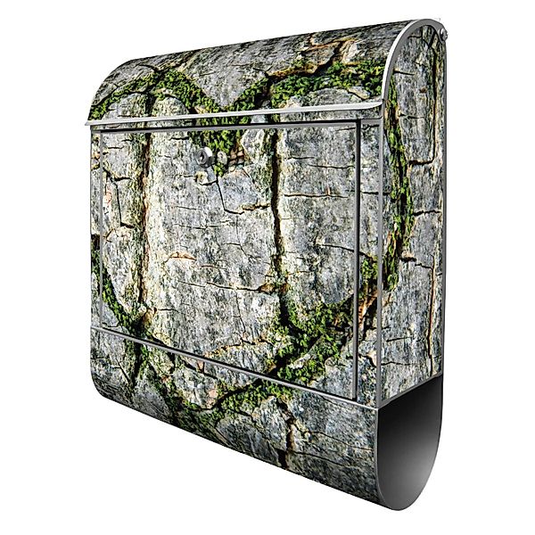 Banjado Design Briefkasten Silber Pulverbeschichtet 39x47x14cm 2 Schlüssel günstig online kaufen