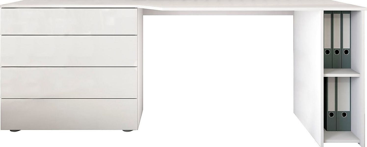 borchardt Möbel Schreibtisch Vaasa, Breite 196 cm, Push to Open-Funktion günstig online kaufen