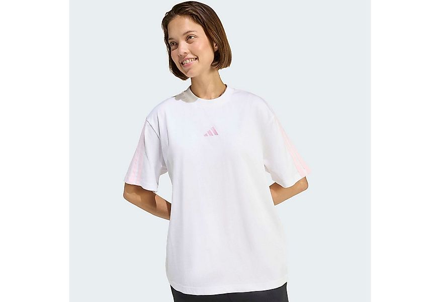 adidas Sportswear T-Shirt ESSENTIALS 3-STREIFEN BOYFRIEND lockere Passform, günstig online kaufen