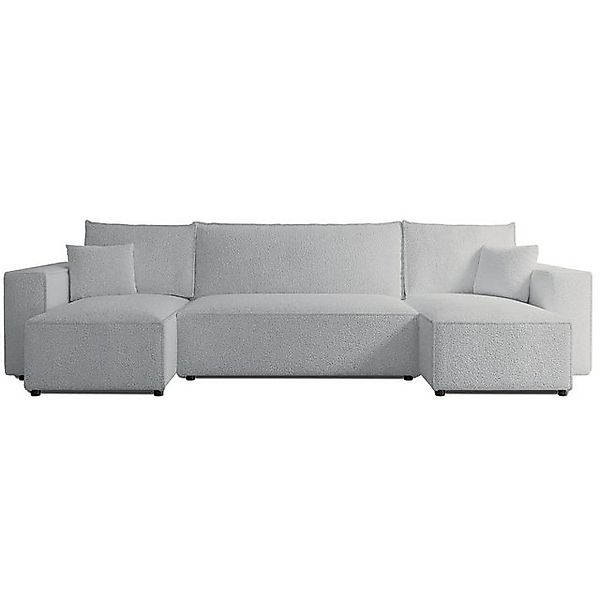 Selsey Ecksofa SCARLO, mit Schlaffunktion, Bettkasten und Bouclé-Bezug günstig online kaufen