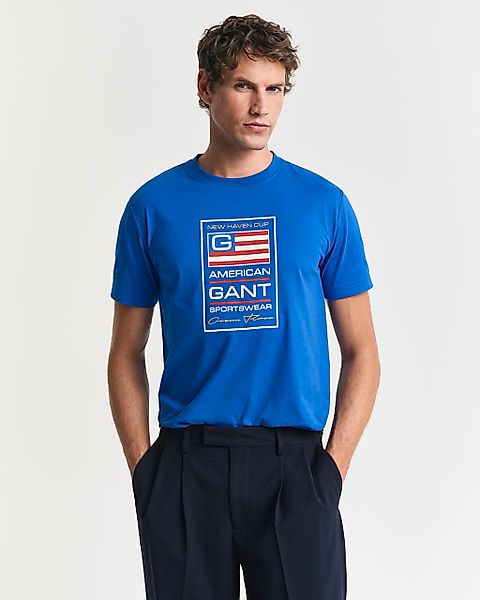 Gant Rundhalsshirt "GRAPHIC SS T-SHIRT", mit einem einzigartigen saisonalen günstig online kaufen