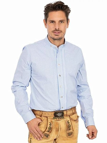 Almsach Trachtenhemd Hemd Stehkragen 175CO hellblau (Slim Fit) günstig online kaufen