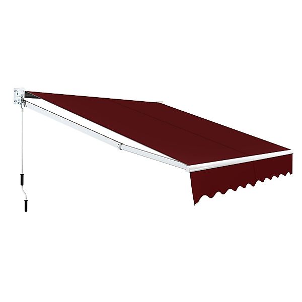 COSTWAY Gelenkarmmarkise mit Aluminiumrahmen und -kurbel, günstig online kaufen