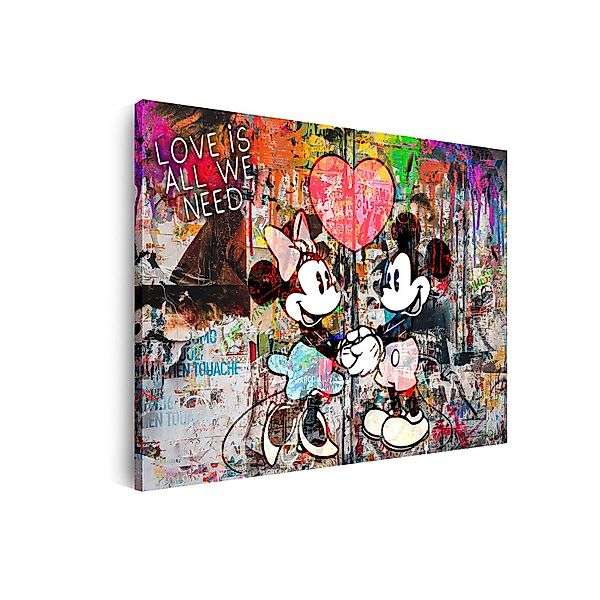 Artedinoi Leinwandbild Pop Art Maus Wandbild günstig online kaufen