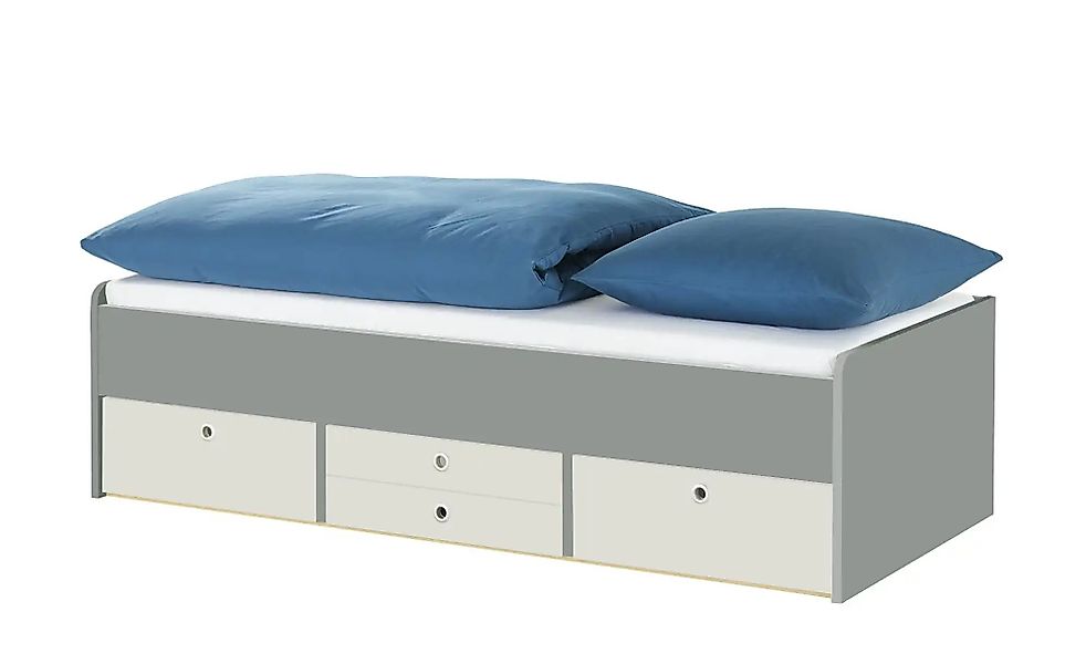 Schubkastenbett  Grow Up ¦ grau ¦ Maße (cm): B: 127 H: 54,5 Betten > Bettge günstig online kaufen