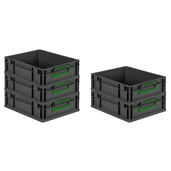 PROREGAL SparSet 5x Eurobox Nextgen Color HxBxT 12x30x40cm 11 Liter Griffe günstig online kaufen
